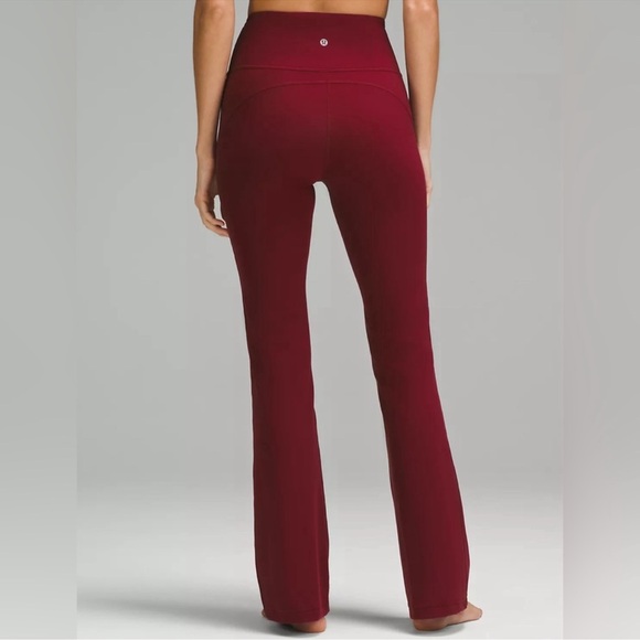 NWT Lululemon Groove Pant SHR Flare *Nulu Color: RDMR Red Merlot Sz. 10 - Picture 2 of 8